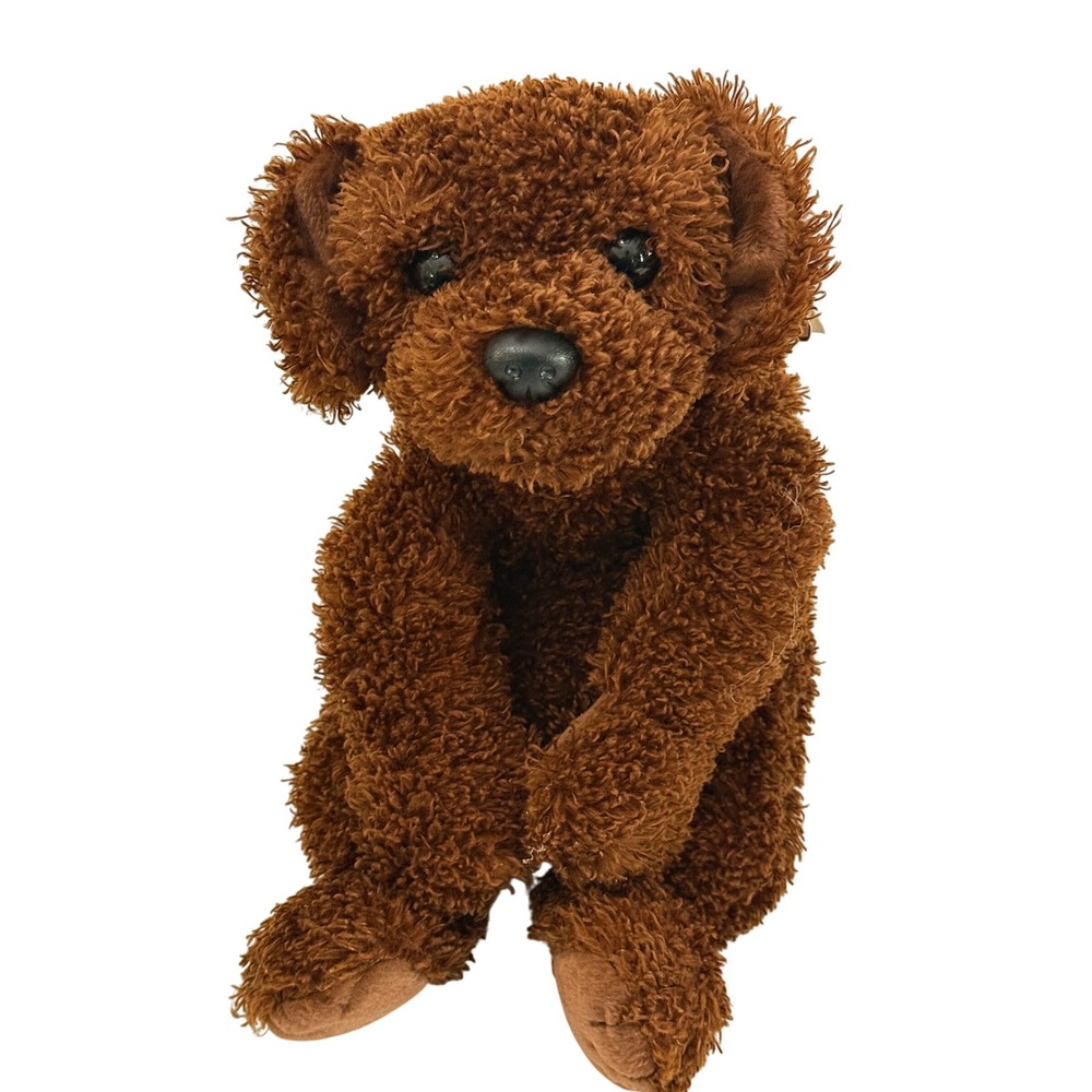 VTG Ty Classics Flopper Chocolate Lab Plush Stuffed Animal 2000 Hangtag 14"